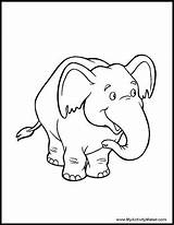 Elephant Coloring Pages Baby sketch template