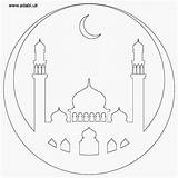Ramadan Eid Maulidur Rasul Mosque Adabi Mubarak sketch template