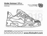 Sneaker Kicksart sketch template