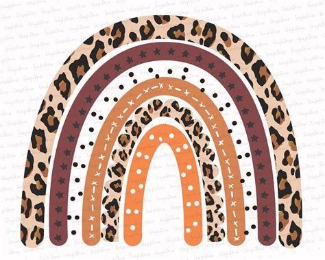 digital prints prints leopard rainbow mama silhouettepng cheetah rainbow boho rainbow boho