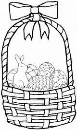 Coloring Easter Pages Basket Sheets Coloriages Biz Book sketch template