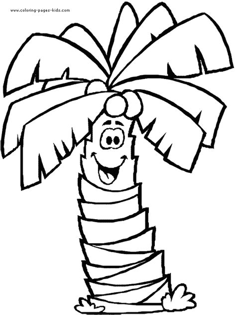 palm tree color page tree coloring page leaf coloring page palm