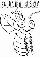 Bumblebee Coloring Pages Insect sketch template