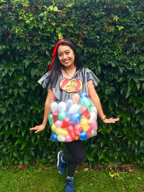 dress up mufti day as jelly belly jelly beans big plastic bag red