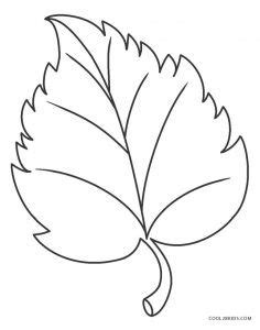 pin  leaf coloring page