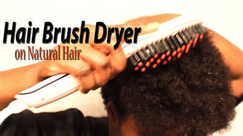 hair brush dryer review on tapered natural hair