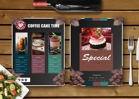 special coffee cafe menu design effects