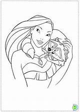 Coloring Pocahontas Dinokids Pages Disney Close Coloringdisney sketch template