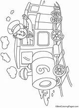 Train Toy Coloring sketch template