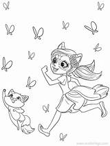 Enchantimals Coloring Pages Para Colorear Dibujos Flick Felicity Imprimir Coloriage Fox Kids Imprimer Printable Fun Hojas Youloveit Xcolorings Personal Create sketch template