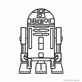 R2 Colorear Wars Lineart Bettercoloring sketch template