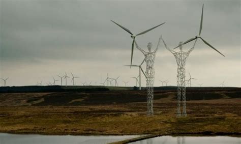 these electricity pylons are designed to look like giants