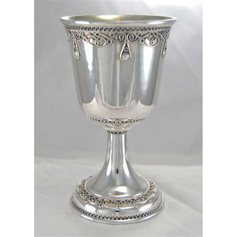 classic sterling silver kiddush cup