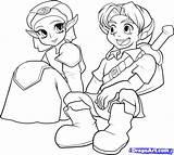 Zelda Coloring Pages Kids Legend Link Print Color Princess Games Coloriage Printable Beautiful Colouring Popular Books Time sketch template