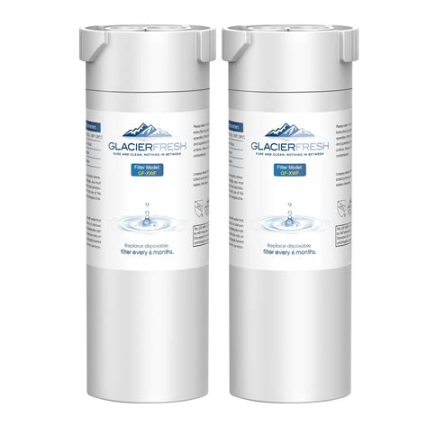 Glacier Fresh Replacement For Xwf Refrigerator Water Filter 2 Pack