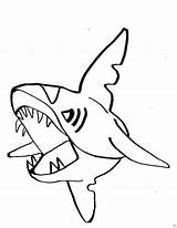 Sharks Printable Designlooter Getdrawings sketch template