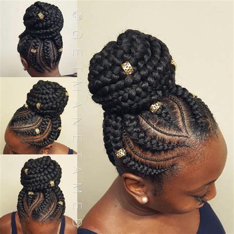 9 first class braided updo hairstyles for black women