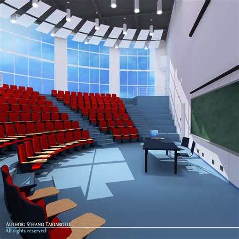 lecture hall modern  model obj ds fbx cd dxf dae cgtradercom