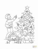 Coloring Pages Christmas Train Tree House Thomas Tank Engine Christma Bubakids Tsgos sketch template