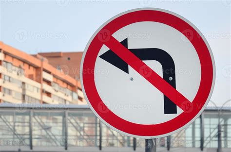 turn left  prohibited traffic sign  crossed  arrow