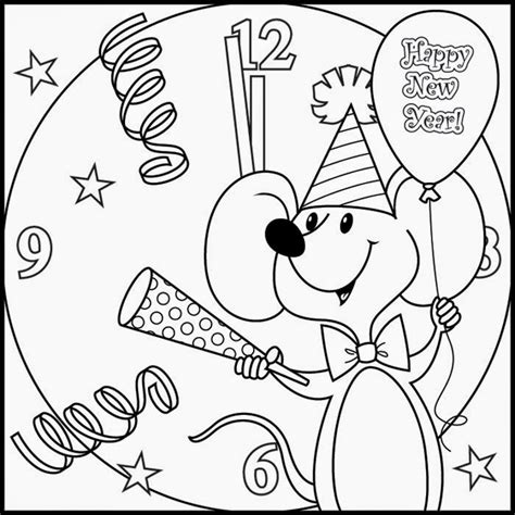 holiday site happy  years coloring pages