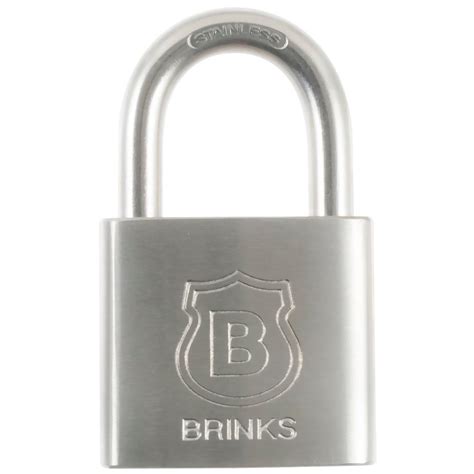 brinks commercial  mm solid stainless steel    padlock