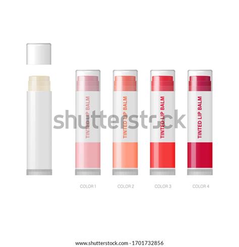 lip balm packaging template vector lipstick stock vector royalty