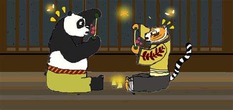 kung fu panda po  tigress      chichichindy  deviantart