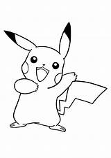 Pikachu Pokemon Printable Coloring Pages Categories A4 sketch template