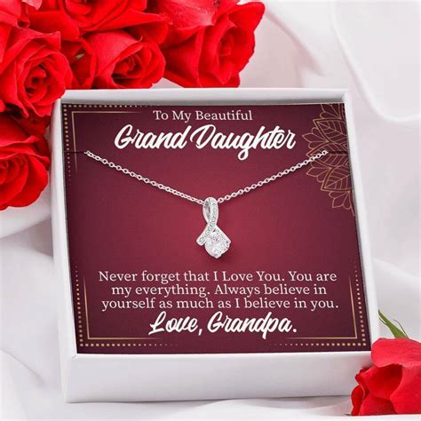 Granddaughter T Never Forget Grandpa Eternity Ribbon
