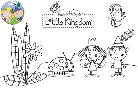 printable ben  holly  kingdom coloring page