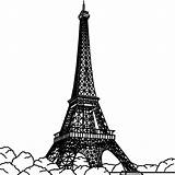 Eiffel Tower Printable Coloring Pages Kids sketch template