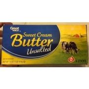 great  sweet cream butter unsalted calories nutrition analysis  fooducate