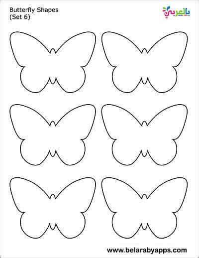 printable butterfly templates  size butterflies
