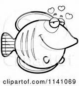 Butterflyfish Outlined Coloring Clipart Vector Cartoon Crying Sad Cory Thoman sketch template