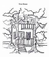 Treehouse Colorluna Trees sketch template