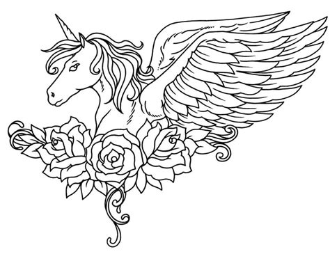 soulmuseumblog realistic unicorn coloring pages