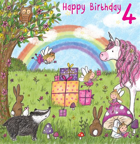 buy twizler  birthday card  girl  unicorn age  birthday
