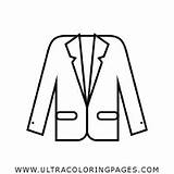Coloring Blazer Pages Jacket sketch template