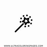 Wand Zauberstab Ausmalbilder Iconfinder Ultracoloringpages sketch template