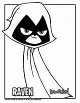Raven Titans Teen Go Drawing Coloring Draw Tutorial sketch template