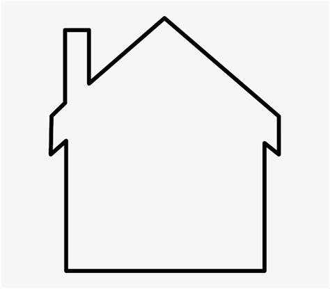 house home outline white shapes lines chimney house outline