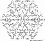 Coloring Mandala Pages Geometric Comments sketch template