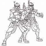 Trooper Troopers Havoc Commander sketch template