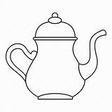 Teapot Kettle Iconfinder sketch template