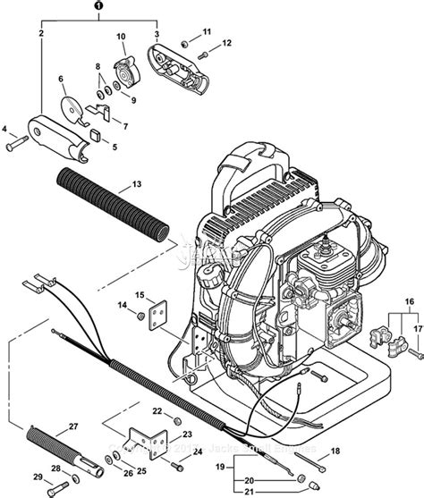 echo pb  sn p  parts diagram  hip mount throttle control