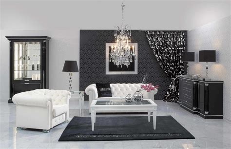 fabulous black white living room design ideas