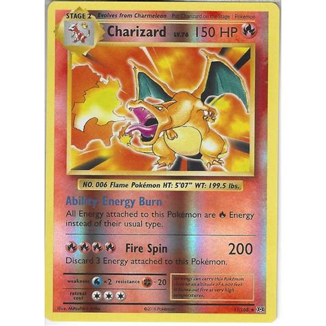 Pokemon Trading Card Game Charizard 11 108 Rare Reverse