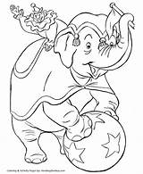 Circus Coloring Pages Elephant Animals Animal Activity Big Top Large Coloriage Clown Kids Printable Sheet Shapes Fun Touring Circuses Few sketch template
