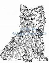 Terrier Cairn Doodle sketch template